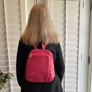 Tignanello Leather Backpack Pink